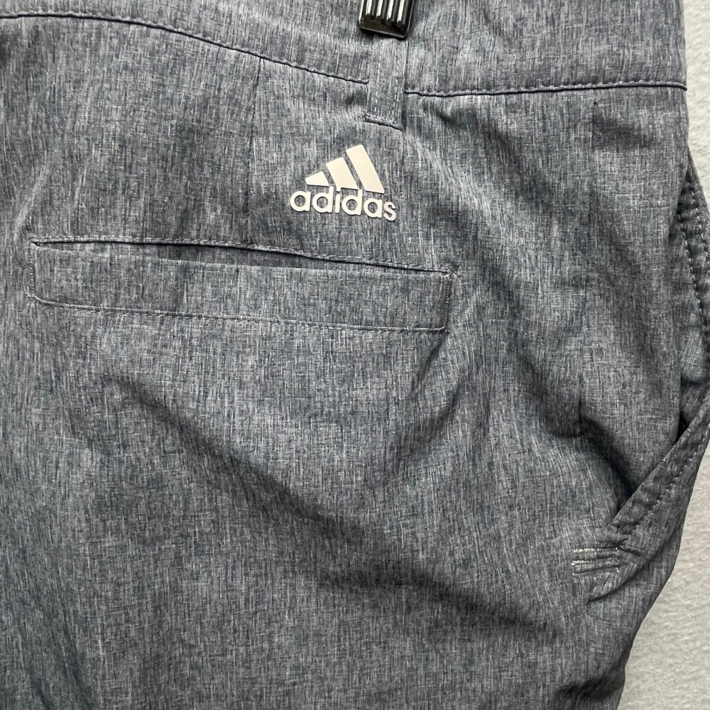 NWOT Adidas Golf Shorts Men Gray Heather Stretch 10" Woven Chino Performance